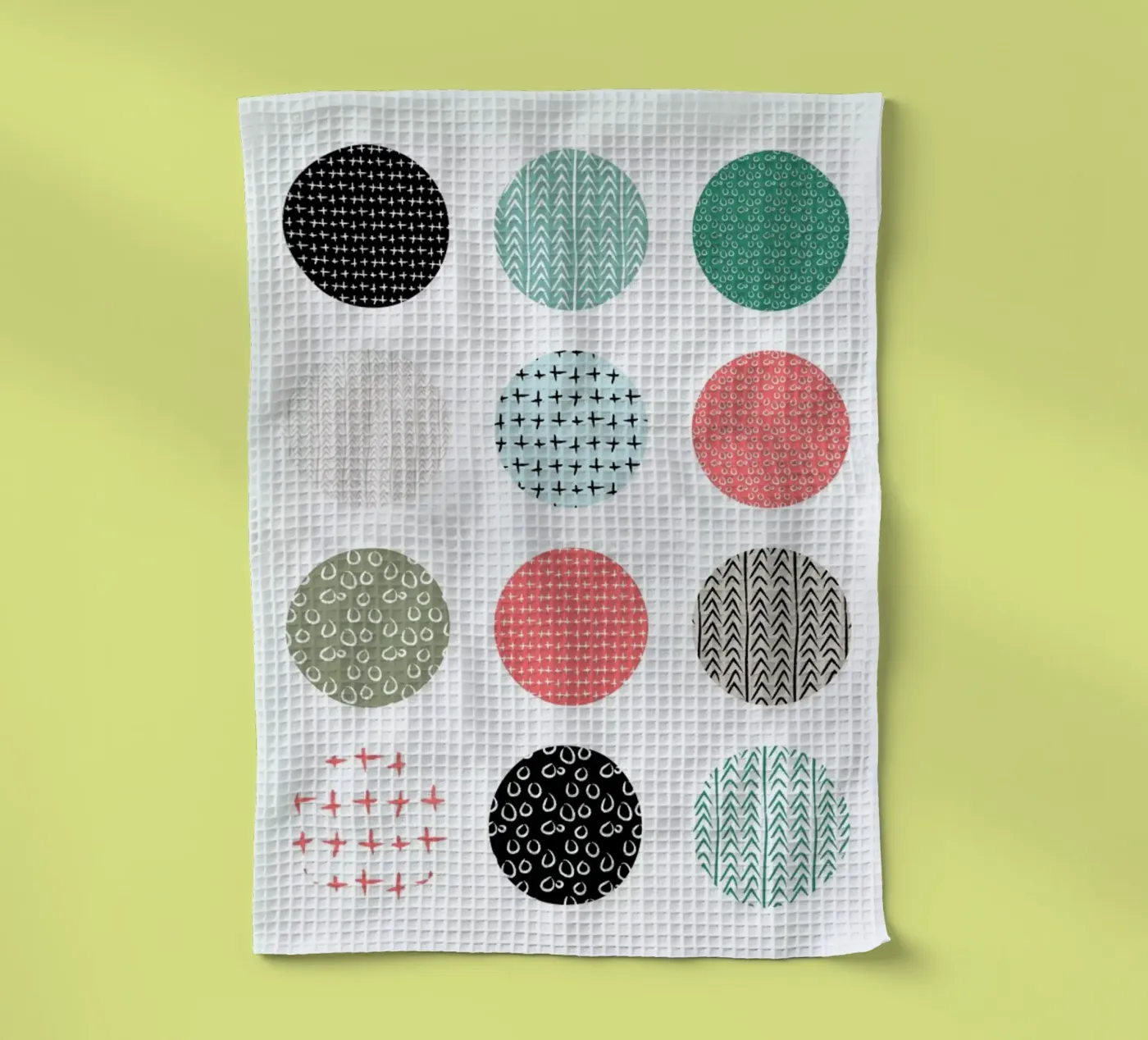Patterned dots canovaccio da cucina da Maria Kritzas