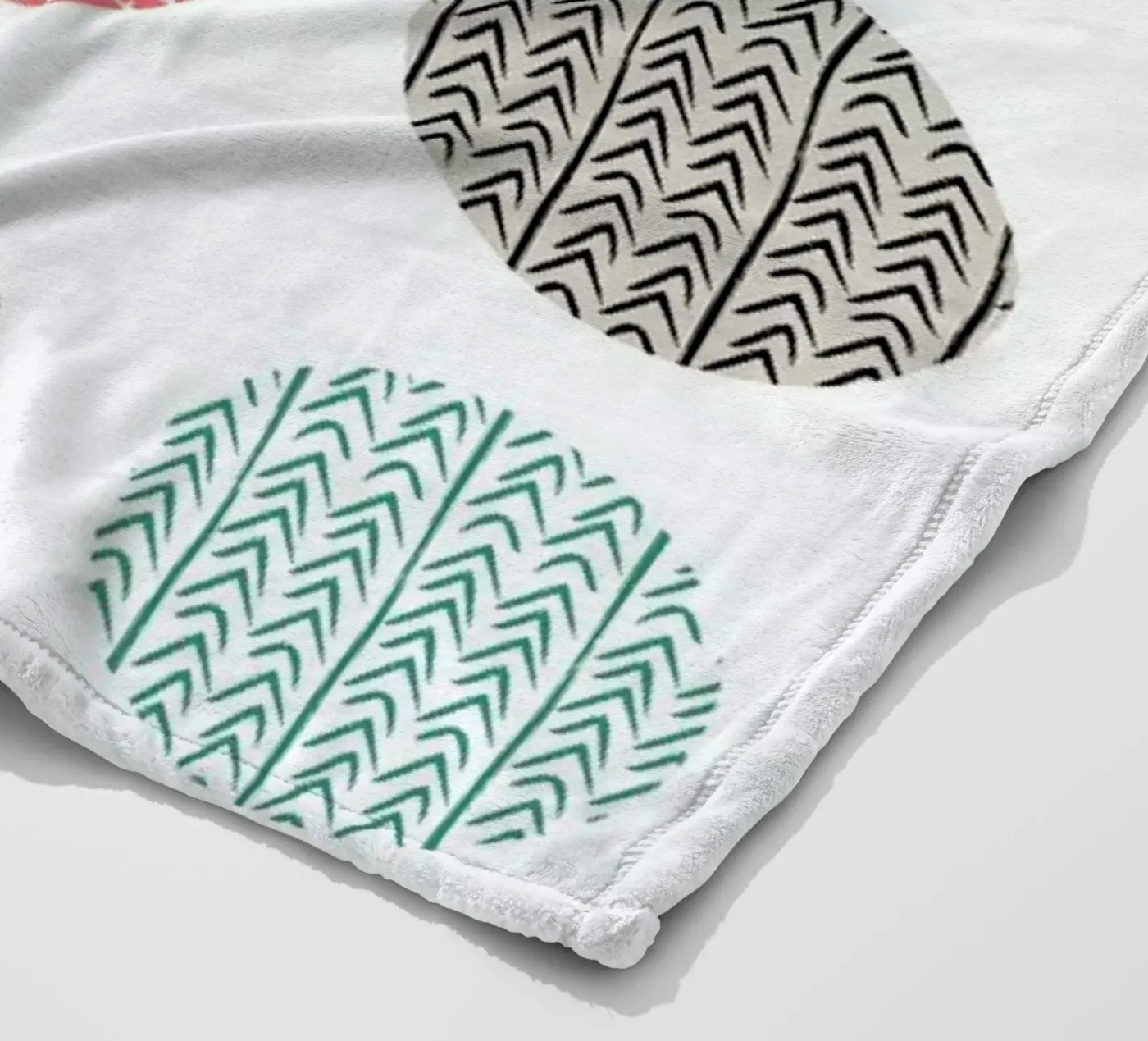 Patterned dots fleece blanket by Maria Kritzas