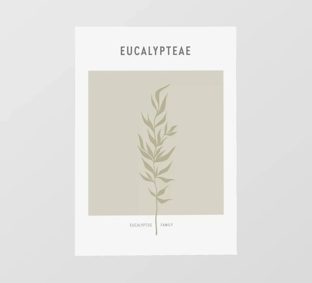 Boho Leaves 2 Eucalypteae pellicola backlit da Boho Print Collection