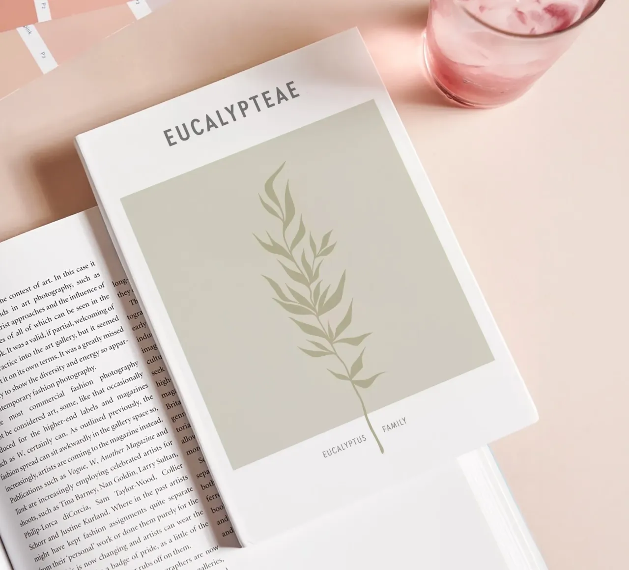 Boho Leaves 2 Eucalypteae Notizbuch von Boho Print Collection