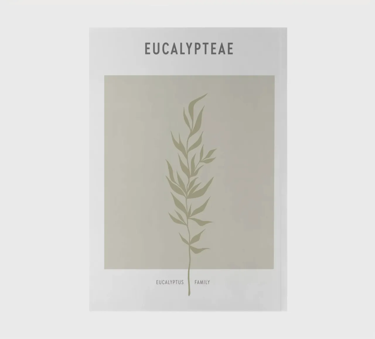 Boho Leaves 2 Eucalypteae notitieboek van Boho Print Collection