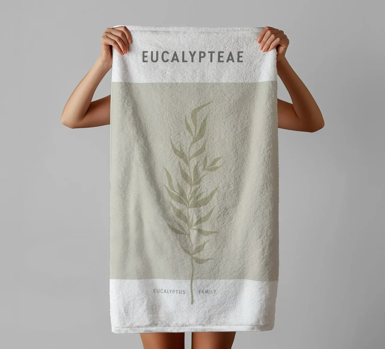 Boho Leaves 2 Eucalypteae asciugamano da bagno da Boho Print Collection