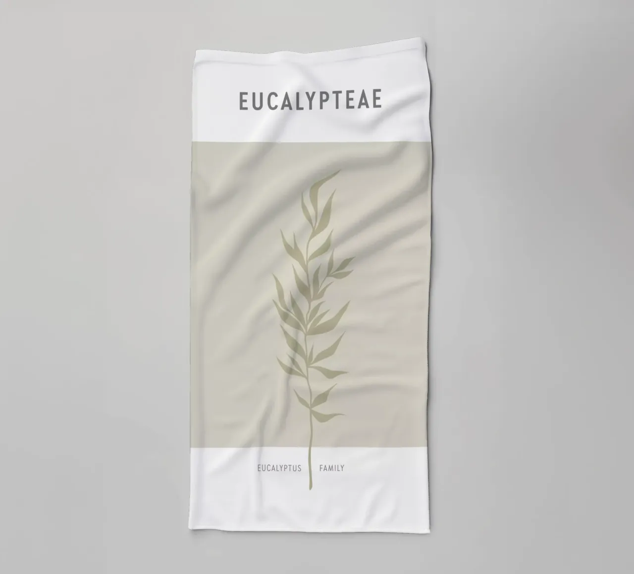 Boho Leaves 2 Eucalypteae asciugamano da bagno da Boho Print Collection