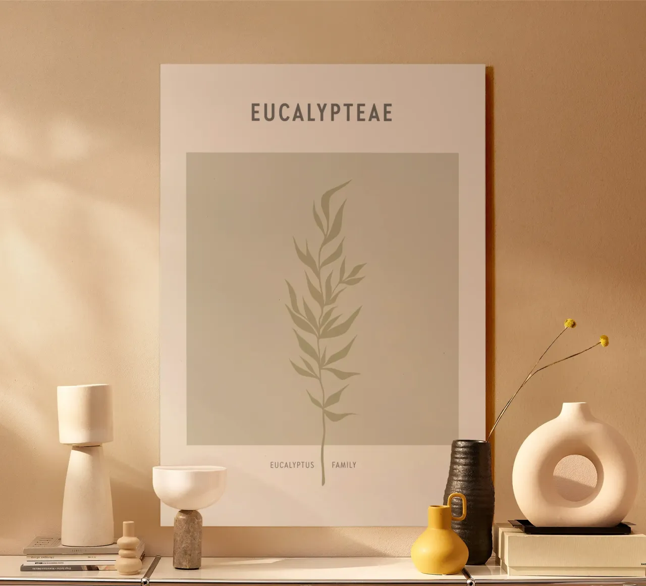 Boho Leaves 2 Eucalypteae plexiglass da Boho Print Collection