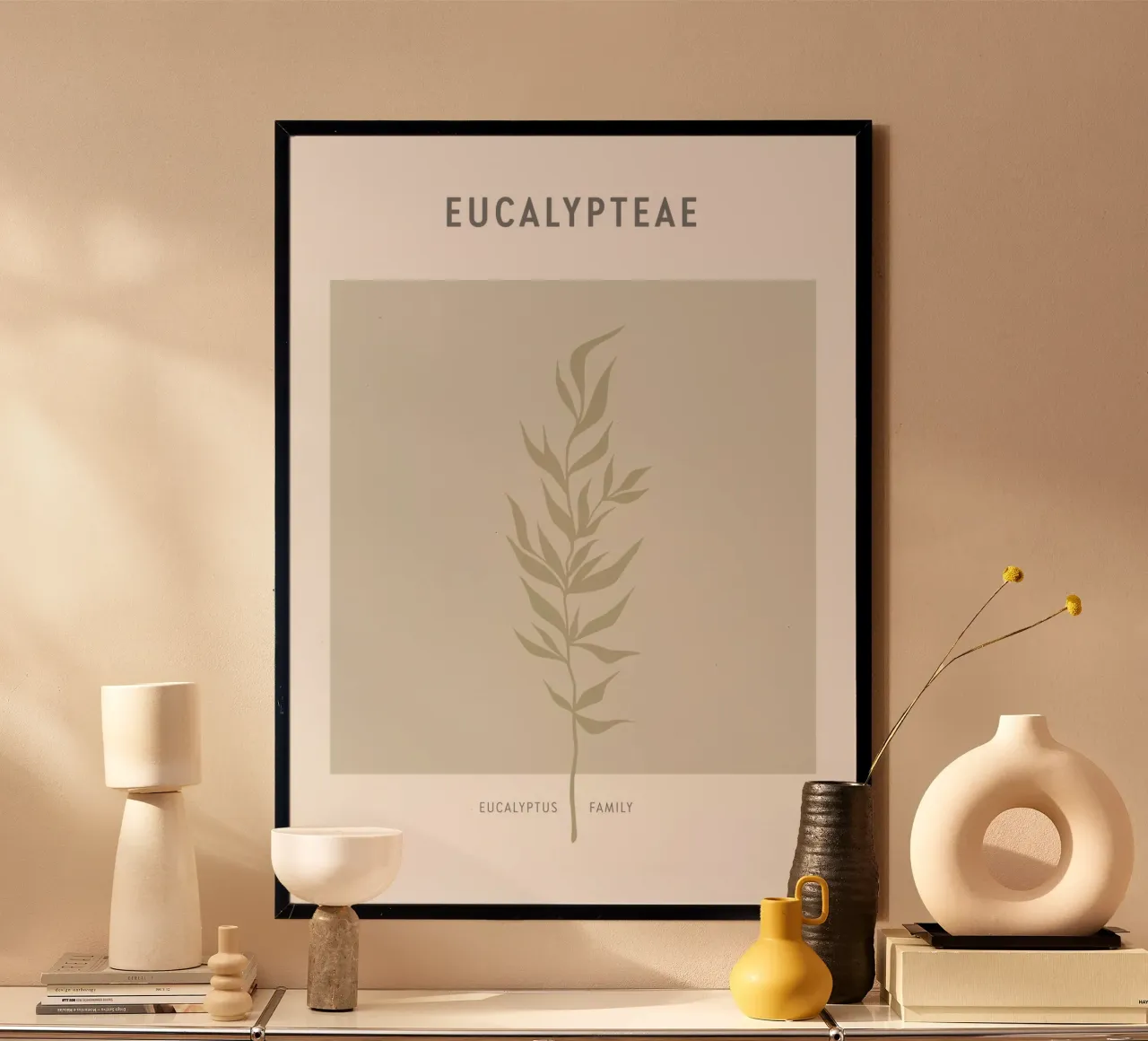 Boho Leaves 2 Eucalypteae poster da Boho Print Collection
