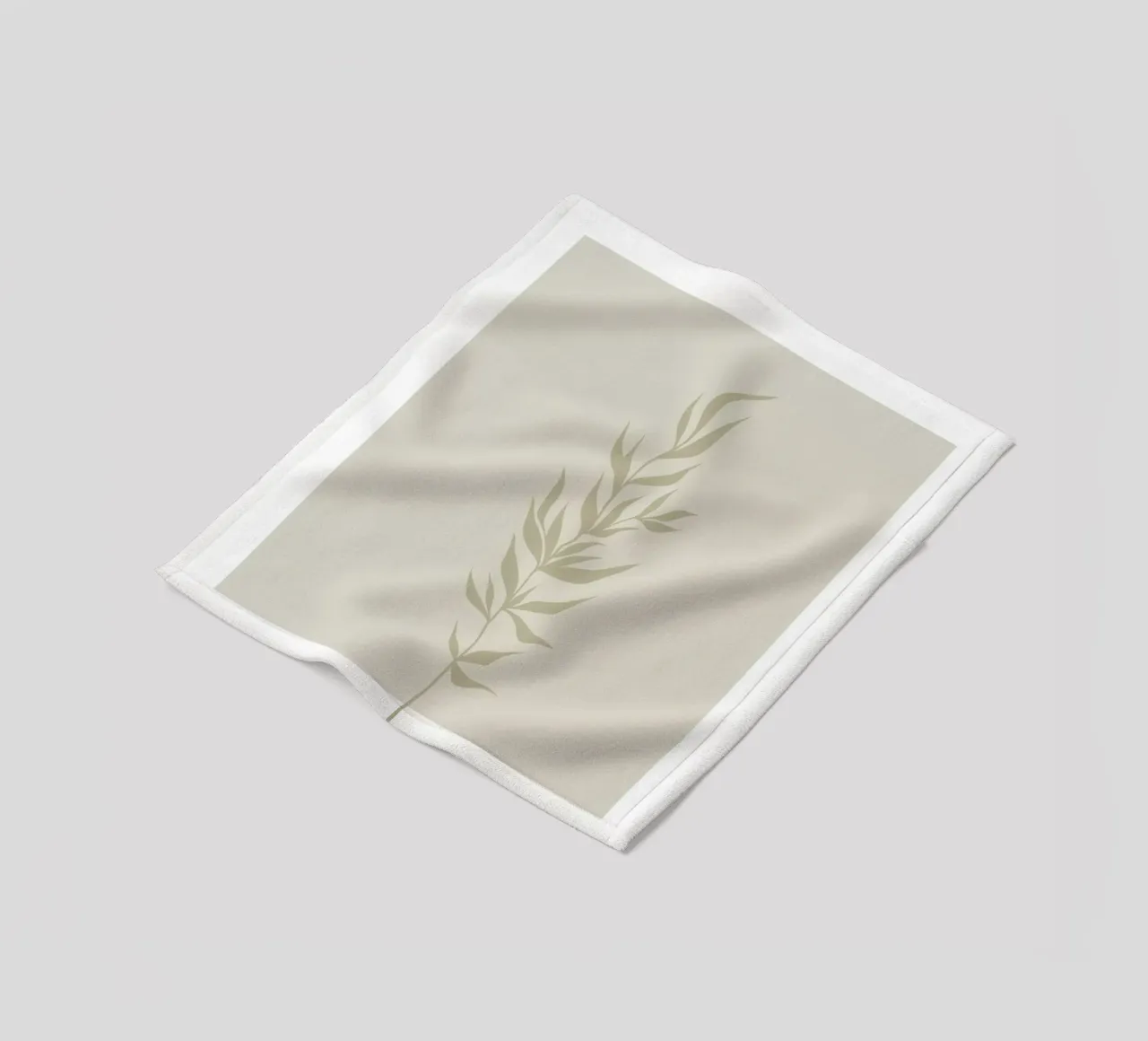 Boho Leaves 2 Eucalypteae coperta in pile da Boho Print Collection