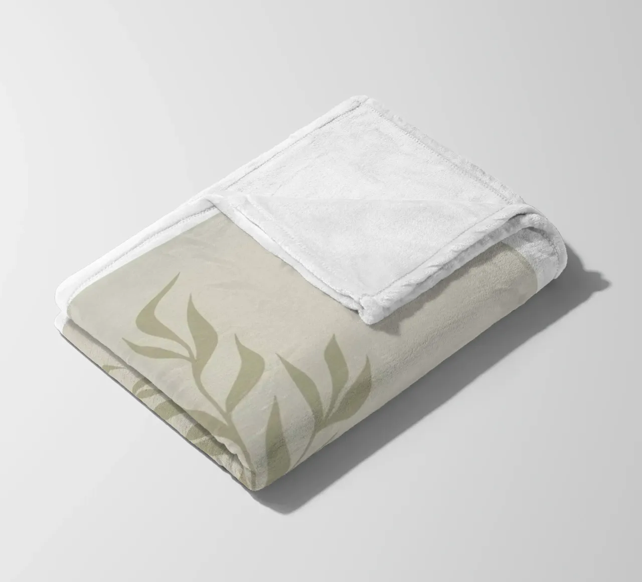 Boho Leaves 2 Eucalypteae coperta in pile da Boho Print Collection