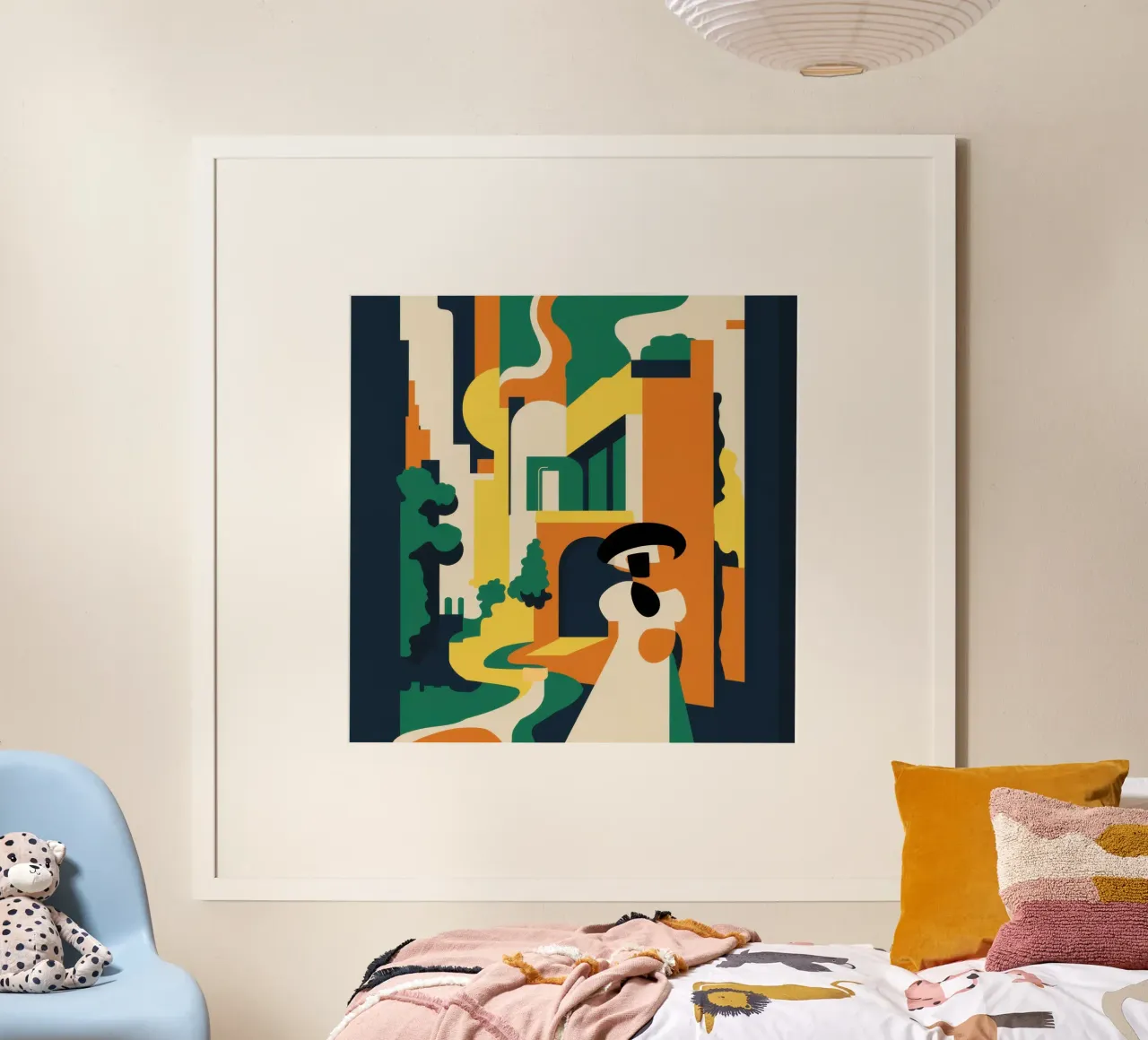 Deconstructed kunstenaarshoek poster van Echo Saber