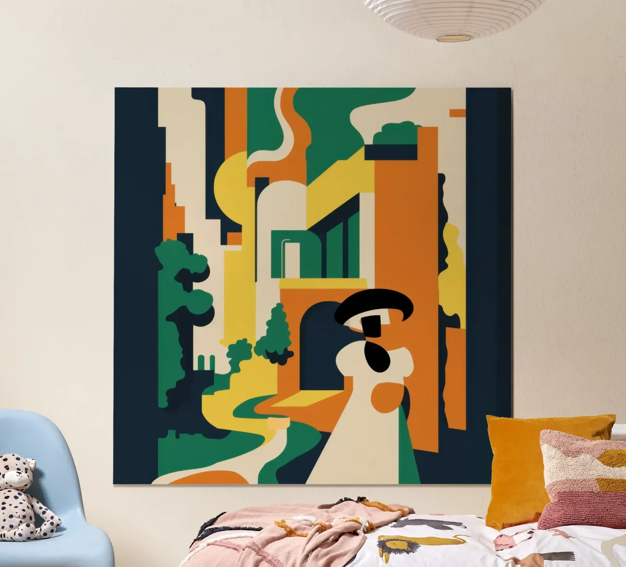 Deconstructed kunstenaarshoek poster van Echo Saber