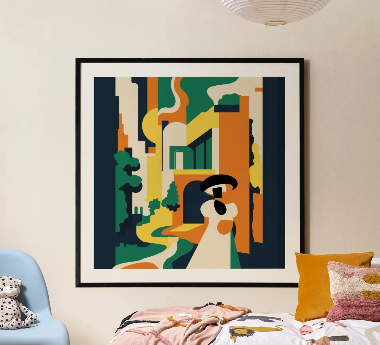 Deconstructed kunstenaarshoek poster van Echo Saber