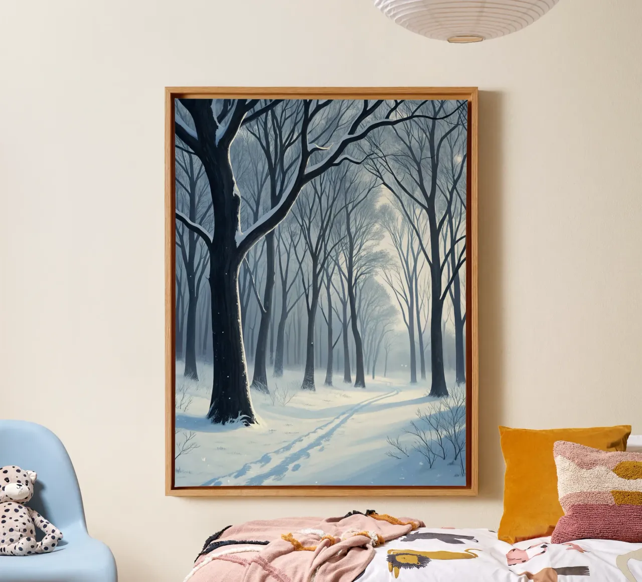 Sussurri di pace invernale tela con Cornice a cassetta da Artistic-shop