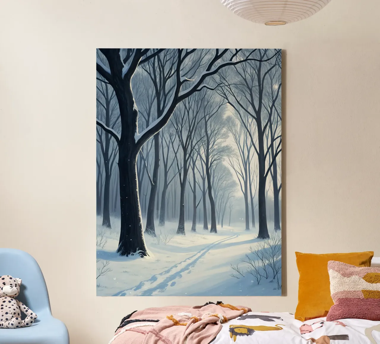 Sussurri di pace invernale tela con Cornice a cassetta da Artistic-shop