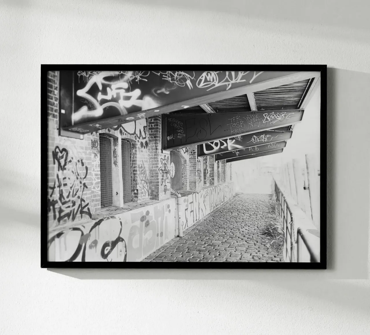 Urban Walls – Hamburg Edition poster con telaio in plastica da DigiWunderwerk