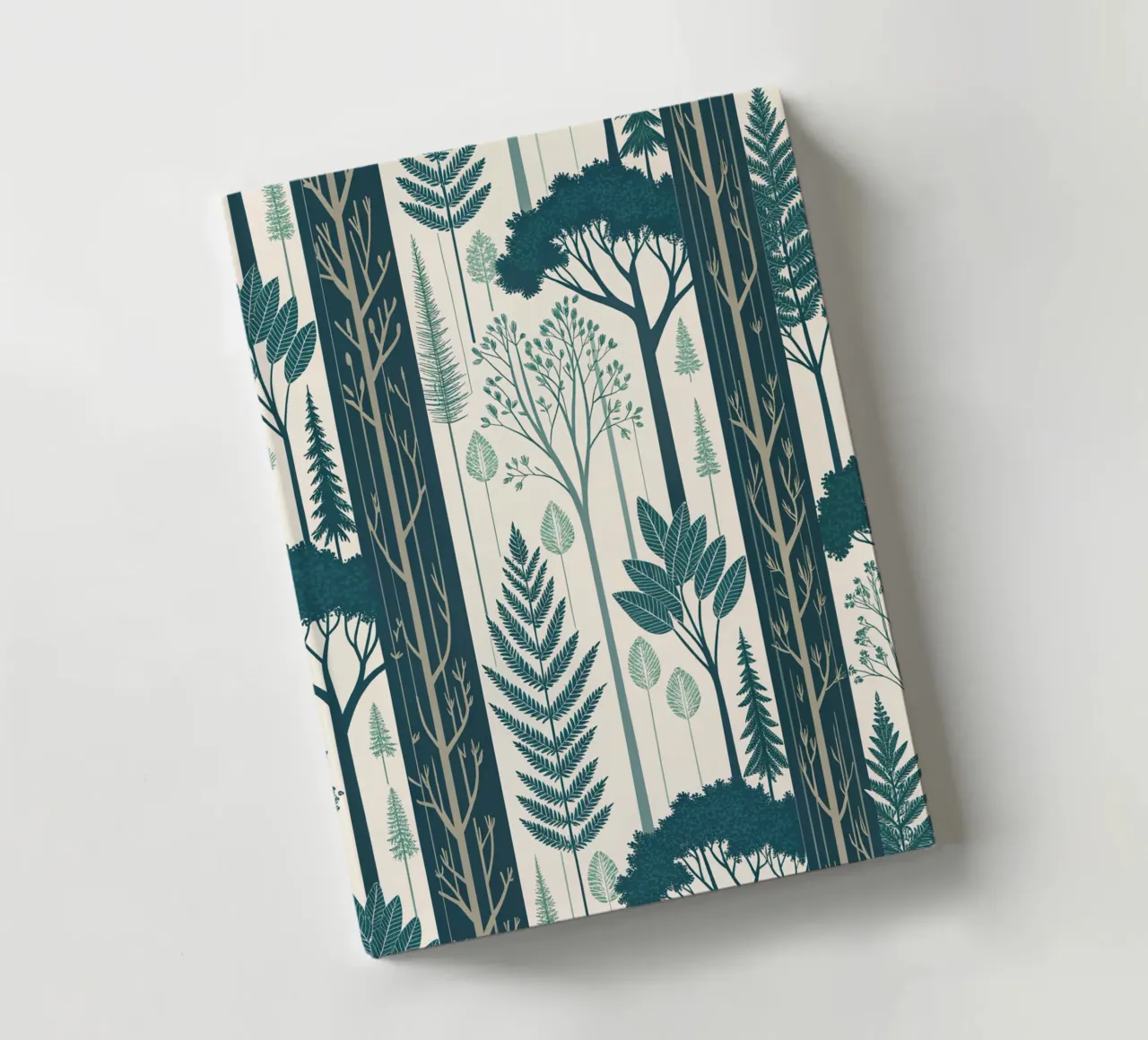 Scandinavian-Inspired Nature Art Print with Ferns notebook by Artistic-shop