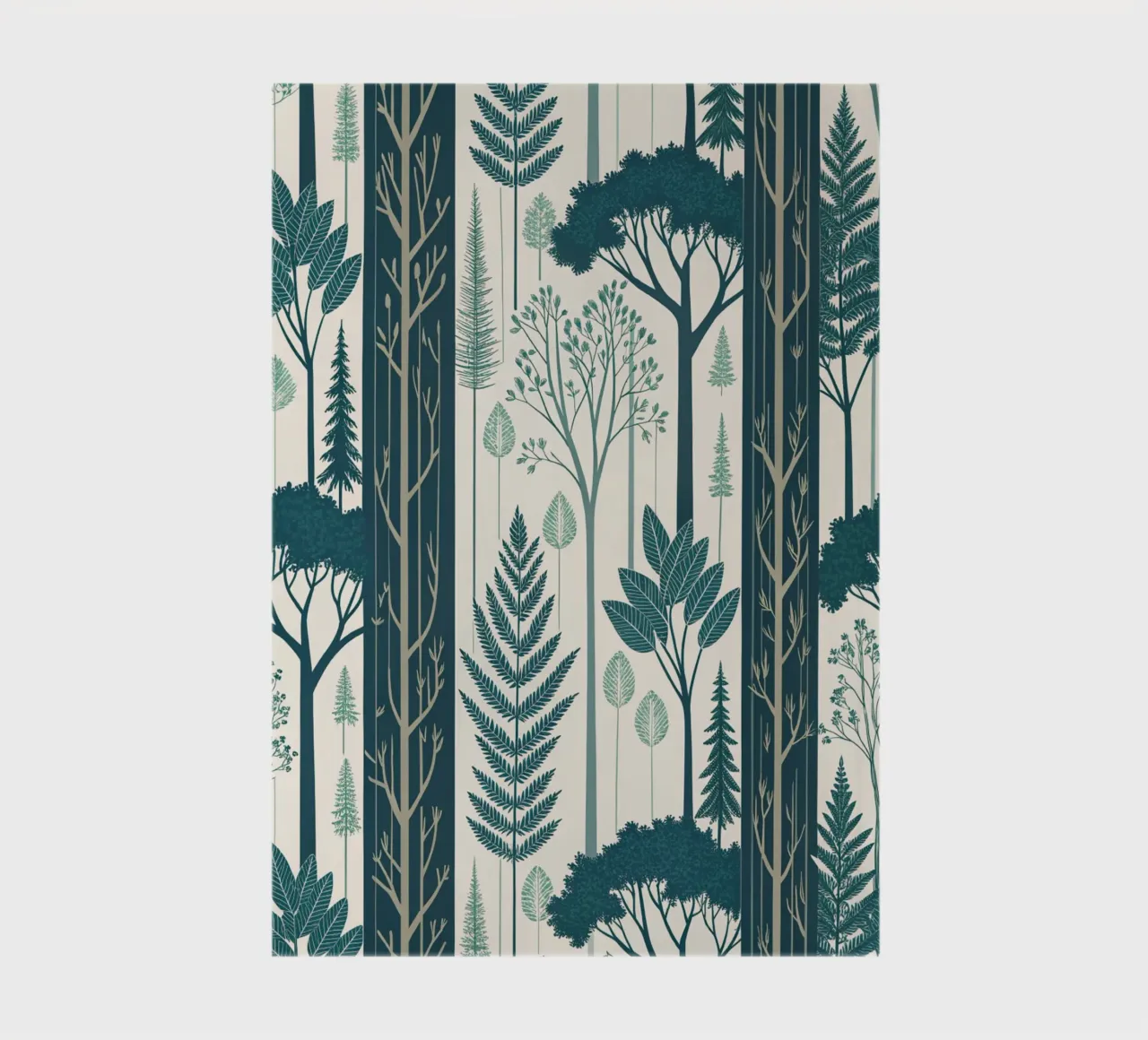 Scandinavian-Inspired Nature Art Print with Ferns notebook by Artistic-shop