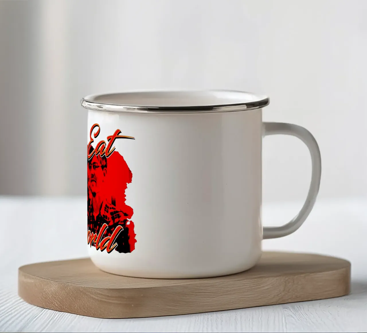 stile grunge Jimmy eat world tazza in smalto da igoshdesigns