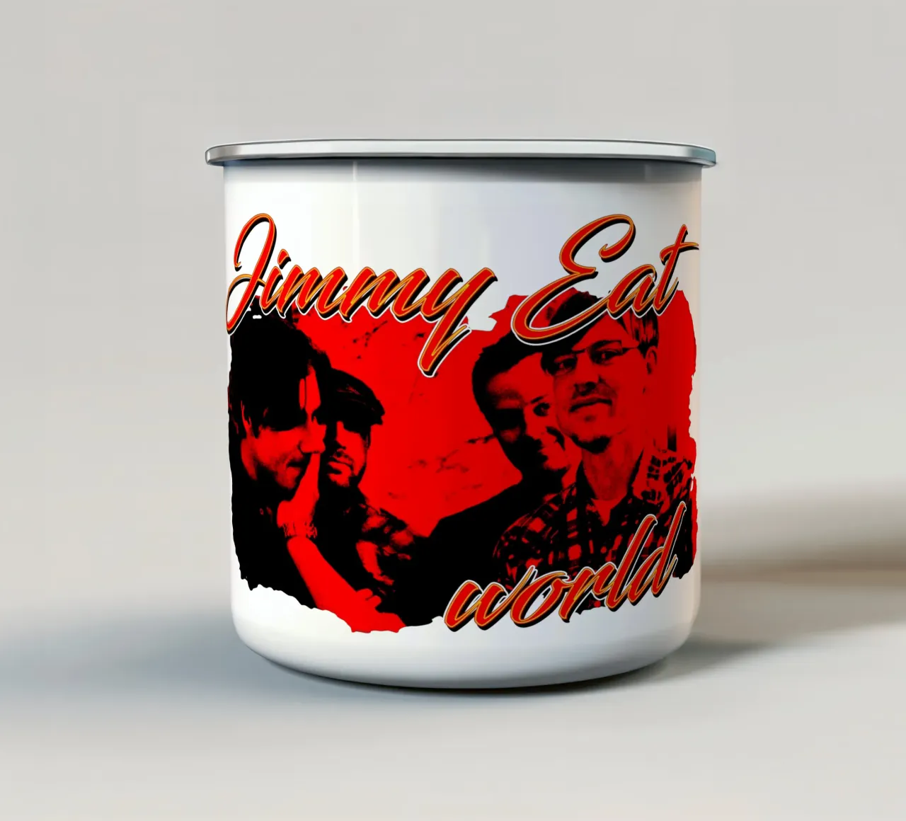 stile grunge Jimmy eat world tazza in smalto da igoshdesigns