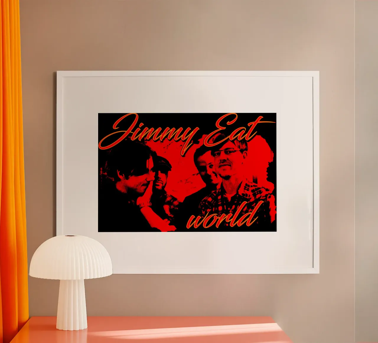 stile grunge Jimmy eat world poster da igoshdesigns