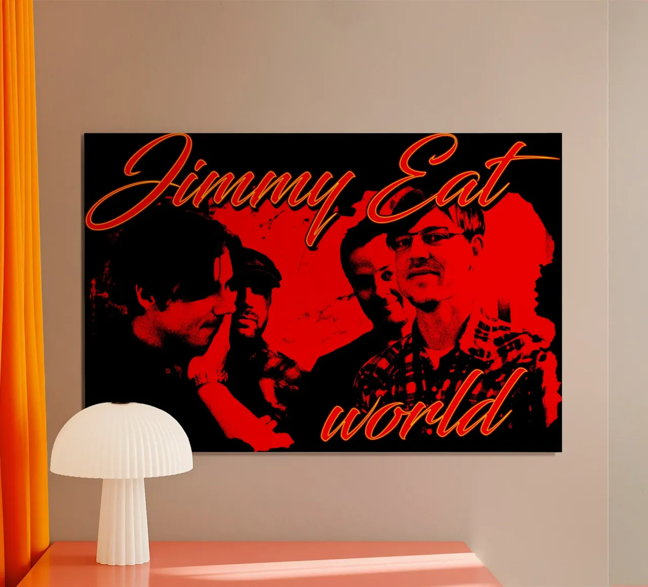 stile grunge Jimmy eat world poster da igoshdesigns