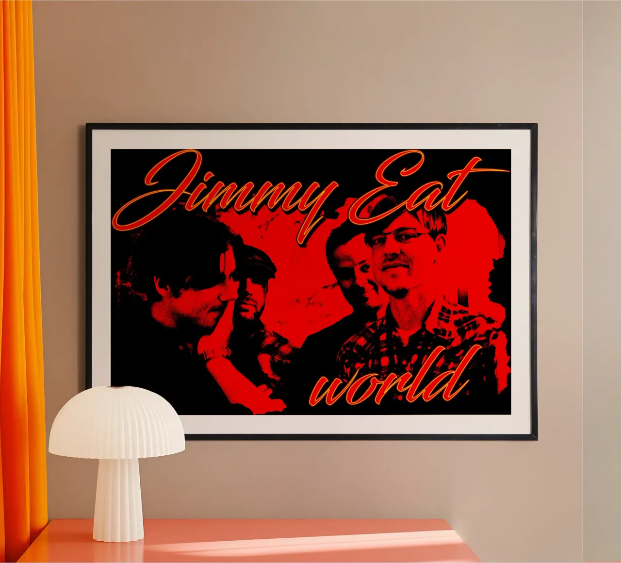 stile grunge Jimmy eat world poster da igoshdesigns