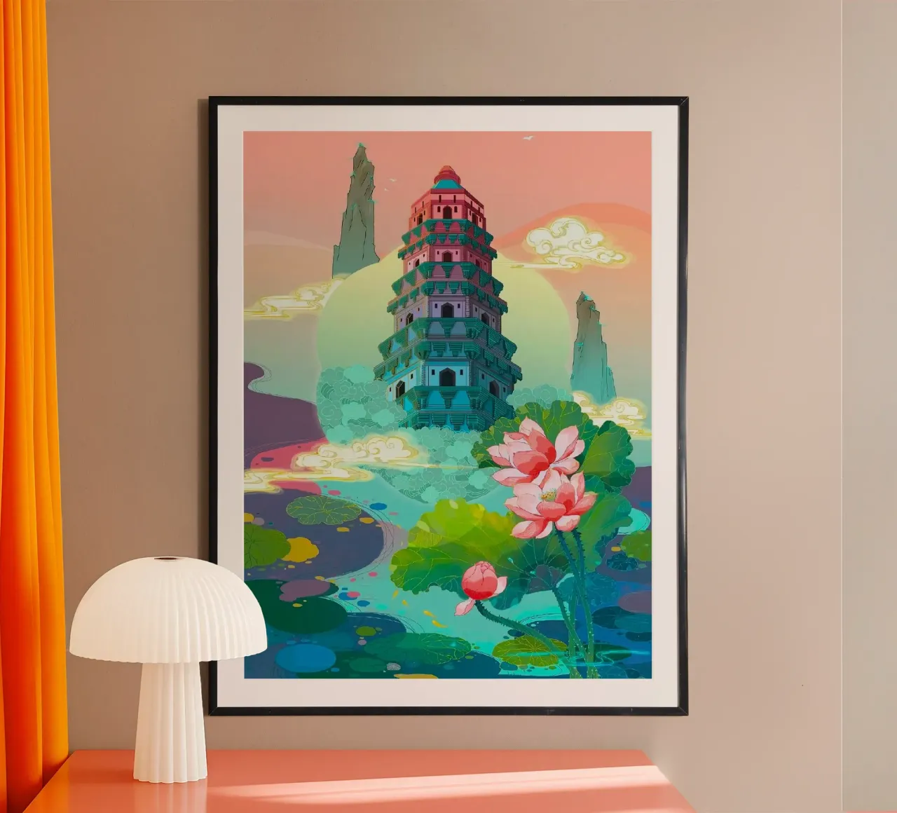 temple on large poster da firmana