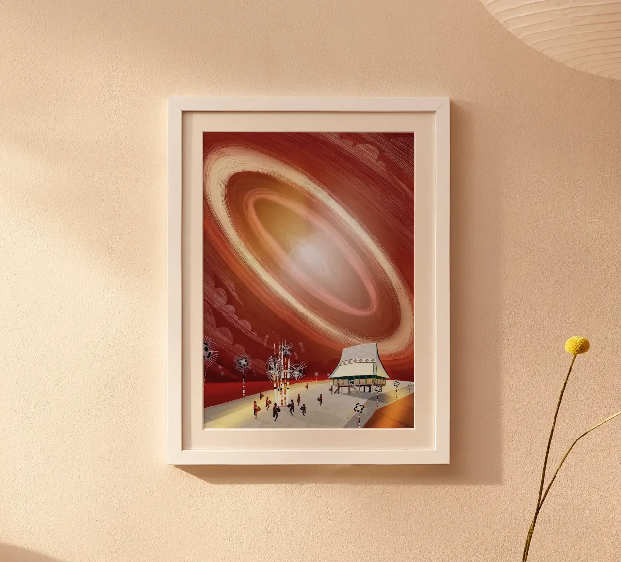 sunlight in the village poster da firmana