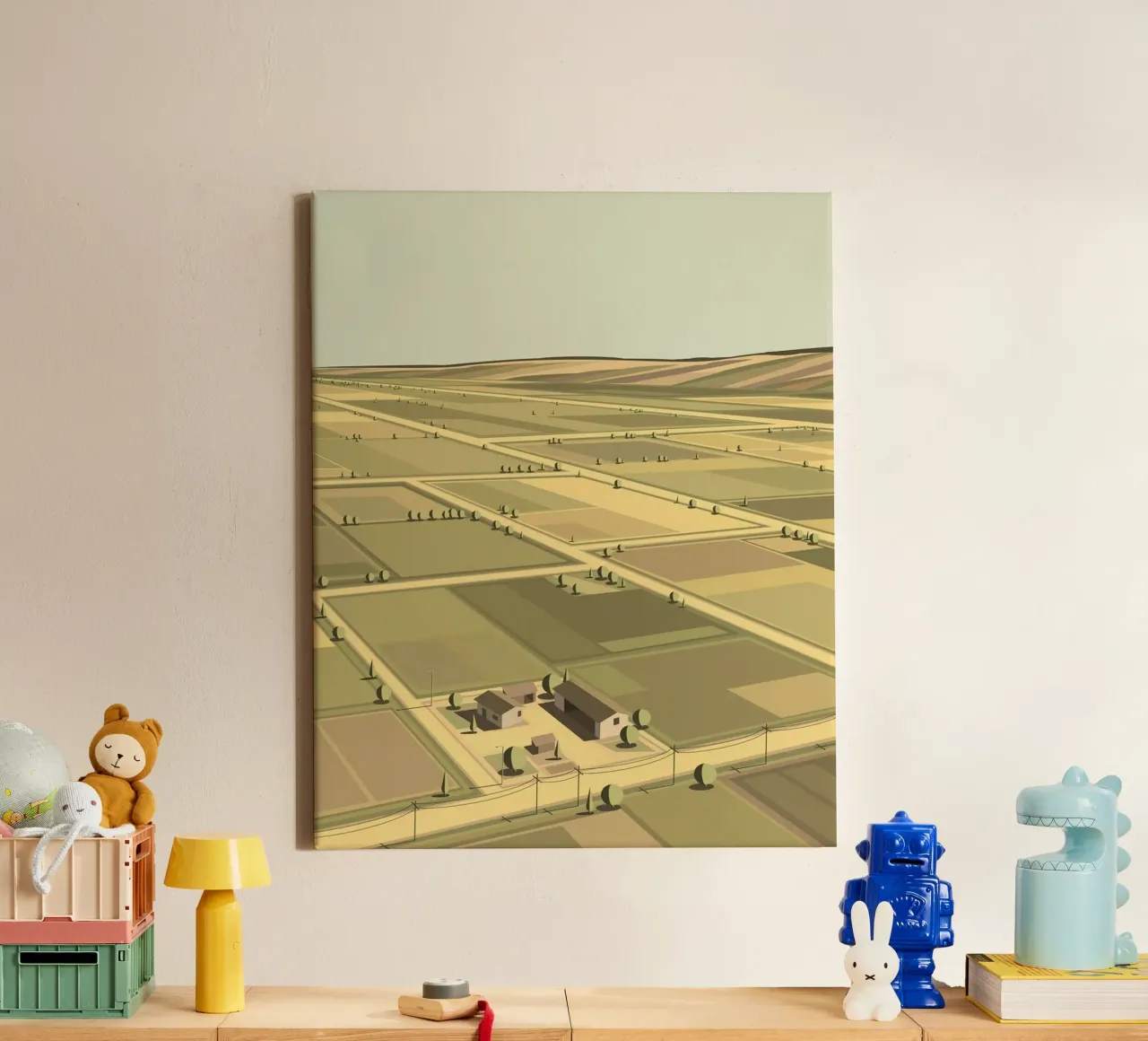 the field space tela con Cornice a cassetta da sunity