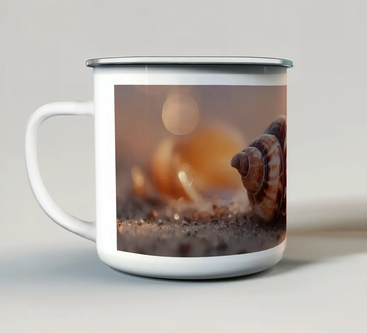 Summer Beach No 02 tazza in smalto da treechild