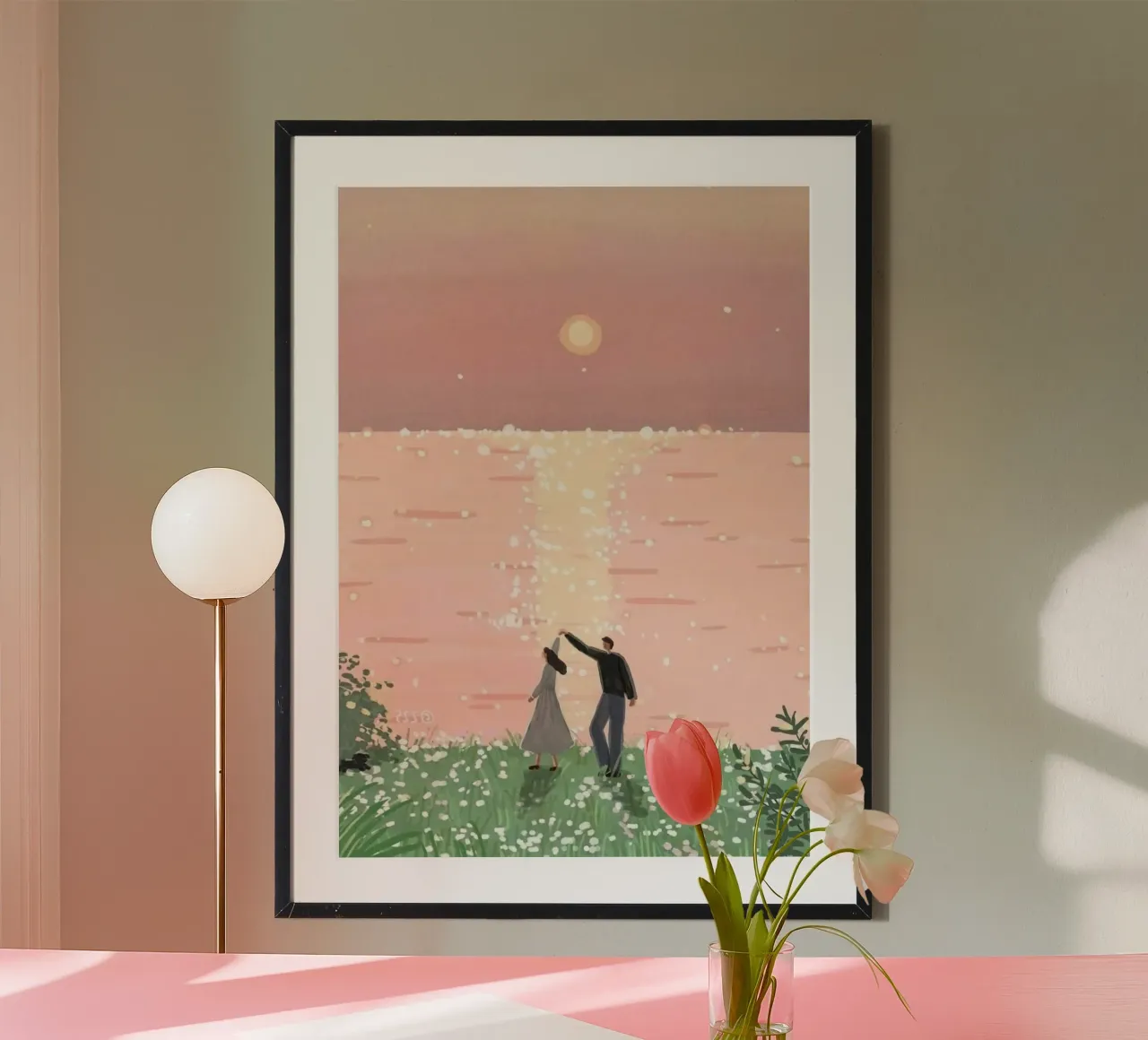 dancing in the sunset poster da firmana