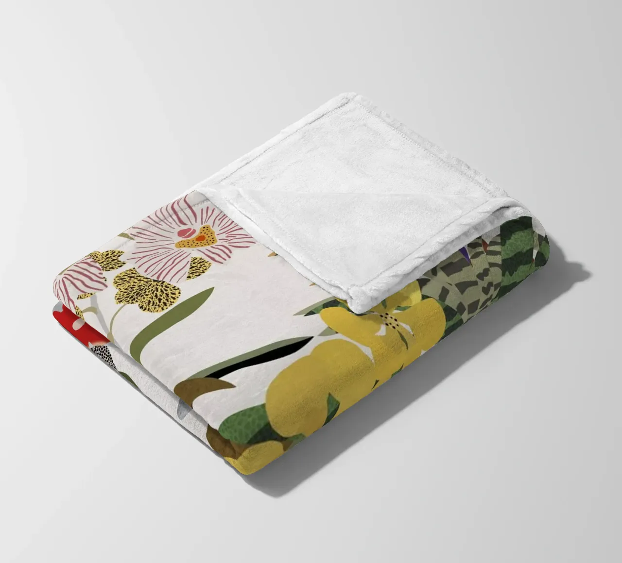 Fiori esotici coperta in pile da Asha Designs
