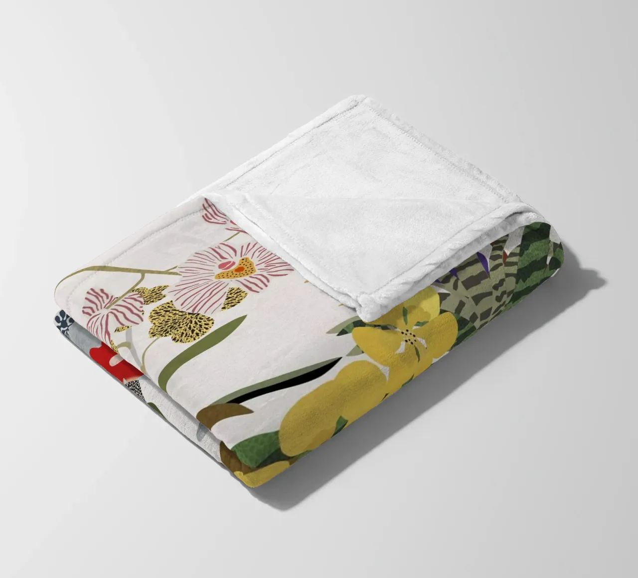 Fiori esotici coperta in pile da Asha Designs