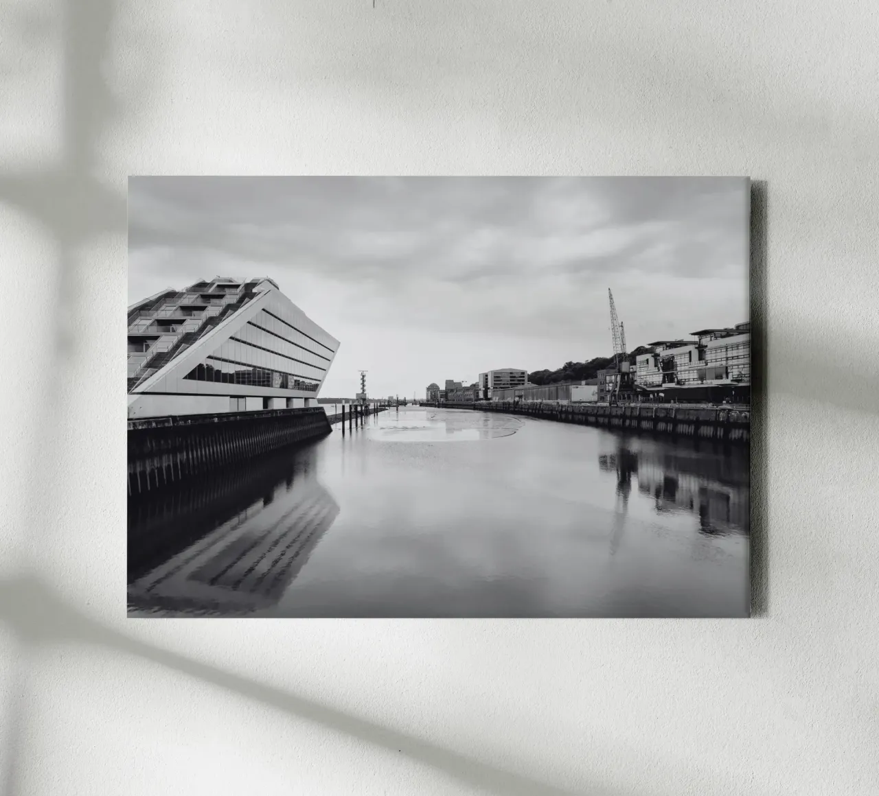 Dockland Reflections tela con Cornice a cassetta da DigiWunderwerk