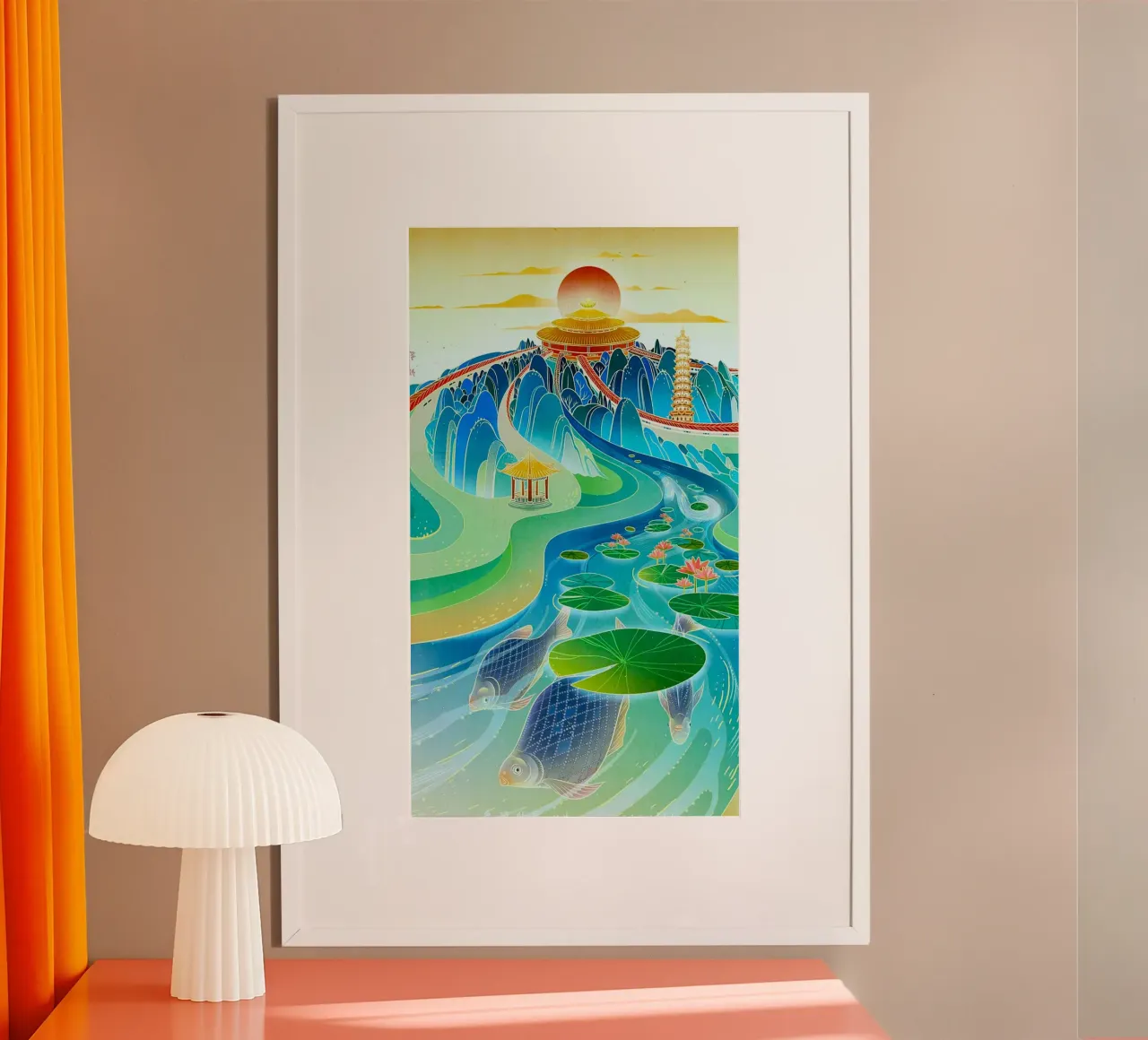 curve line to temple poster da sunity