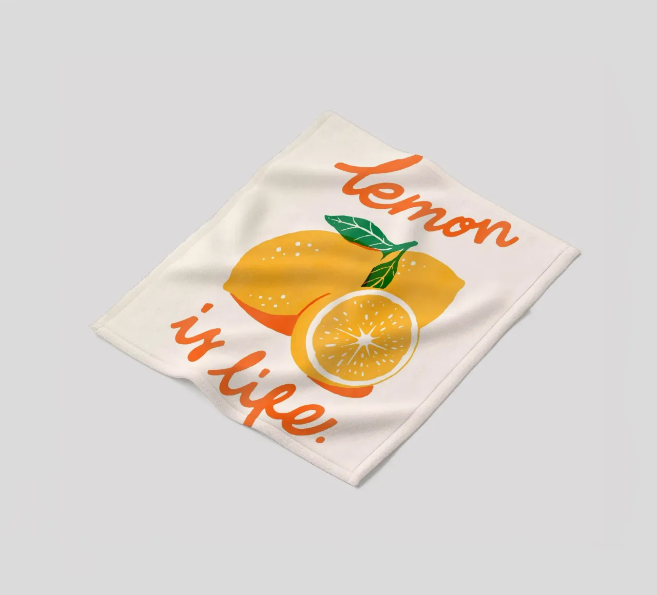 Lemon is Life coperta in pile da illusthera
