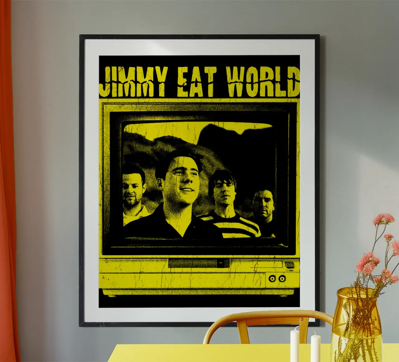 stile grunge Jimmy eat world poster da igoshdesigns