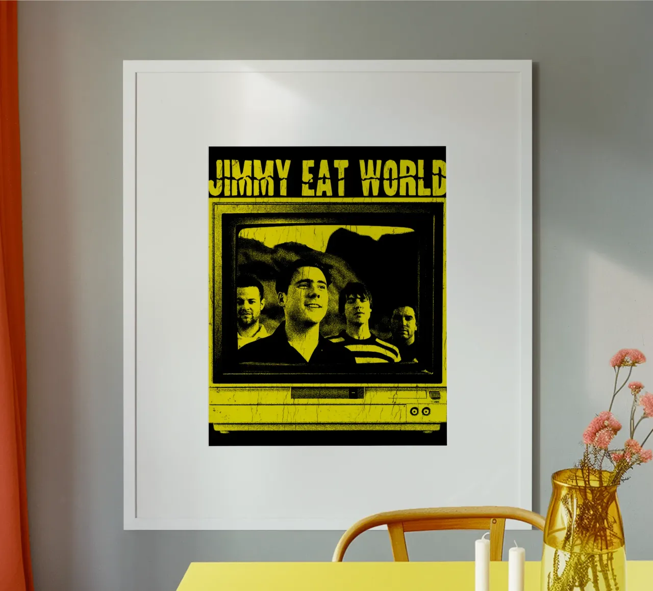 stile grunge Jimmy eat world poster da igoshdesigns