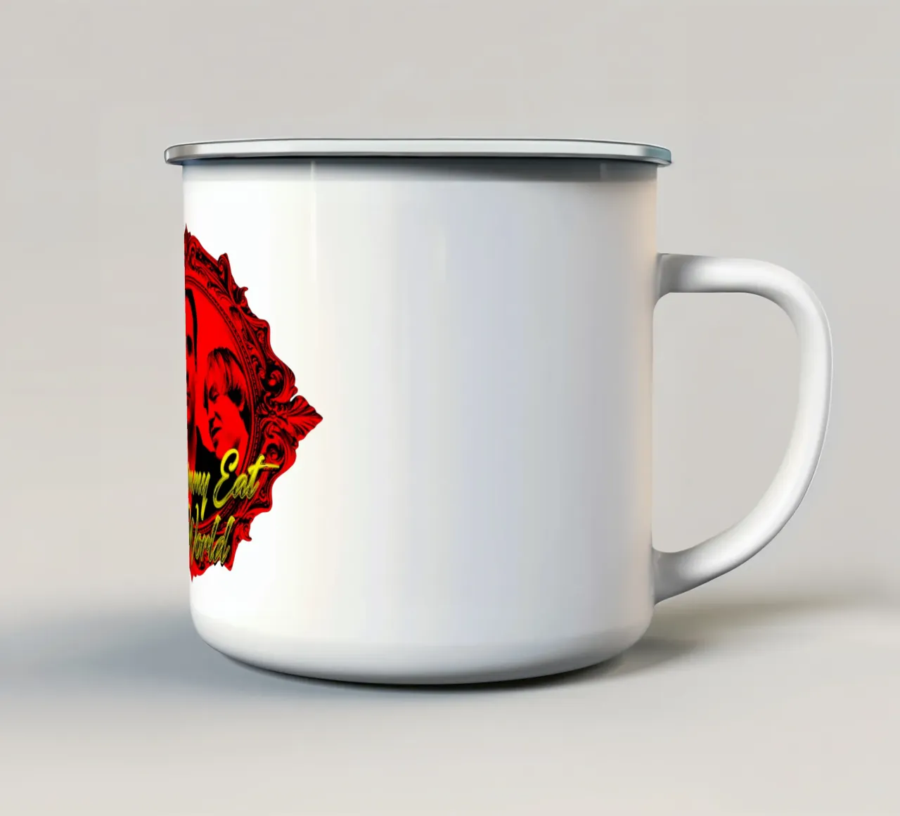 stile grunge Jimmy eat world tazza in smalto da igoshdesigns
