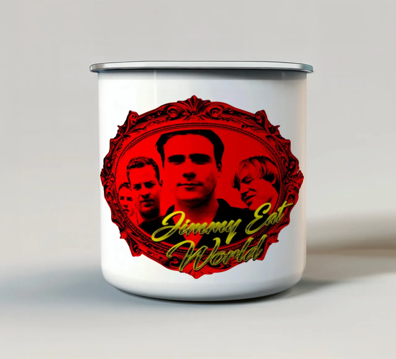 stile grunge Jimmy eat world tazza in smalto da igoshdesigns