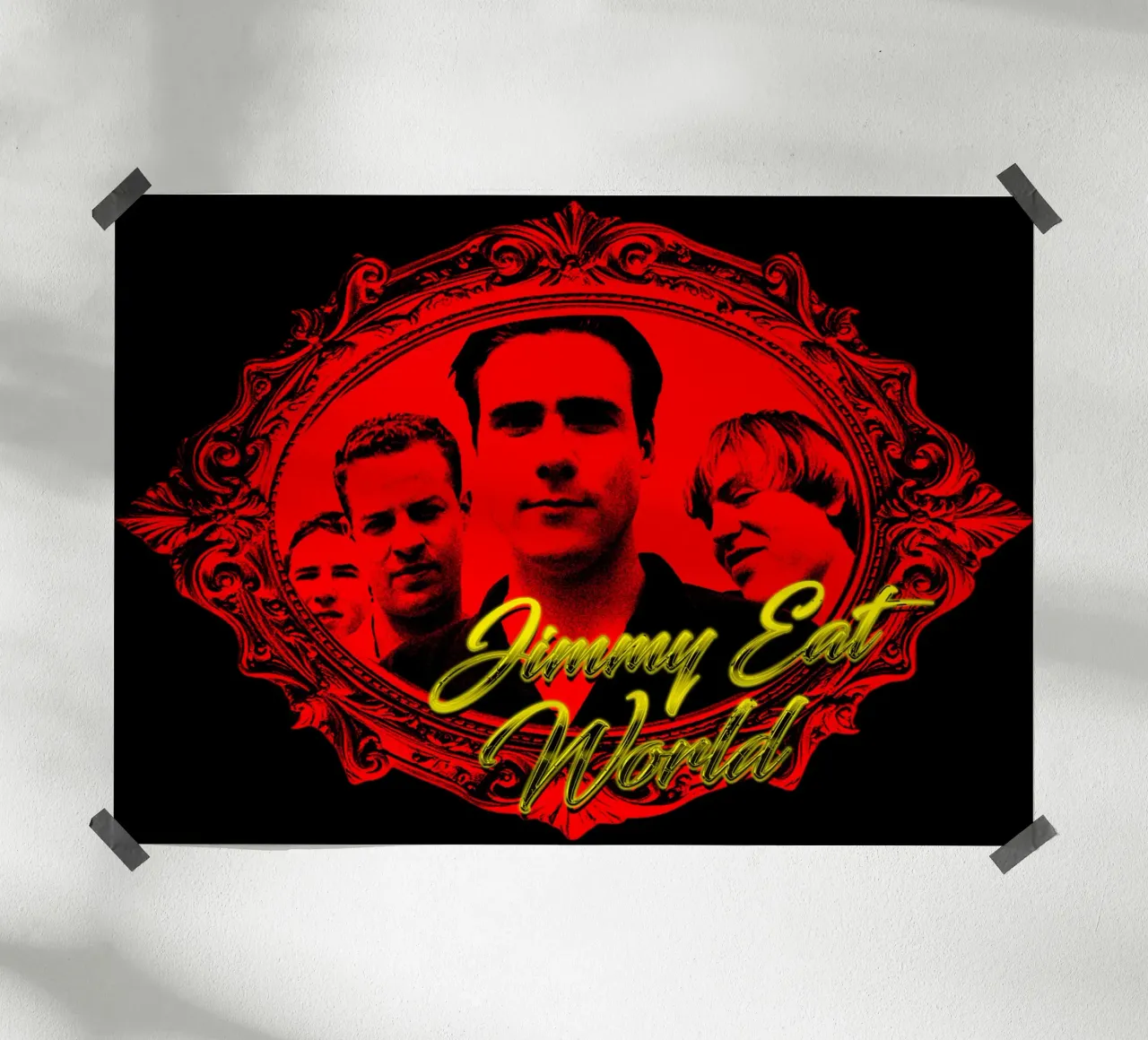 stile grunge Jimmy eat world poster da igoshdesigns