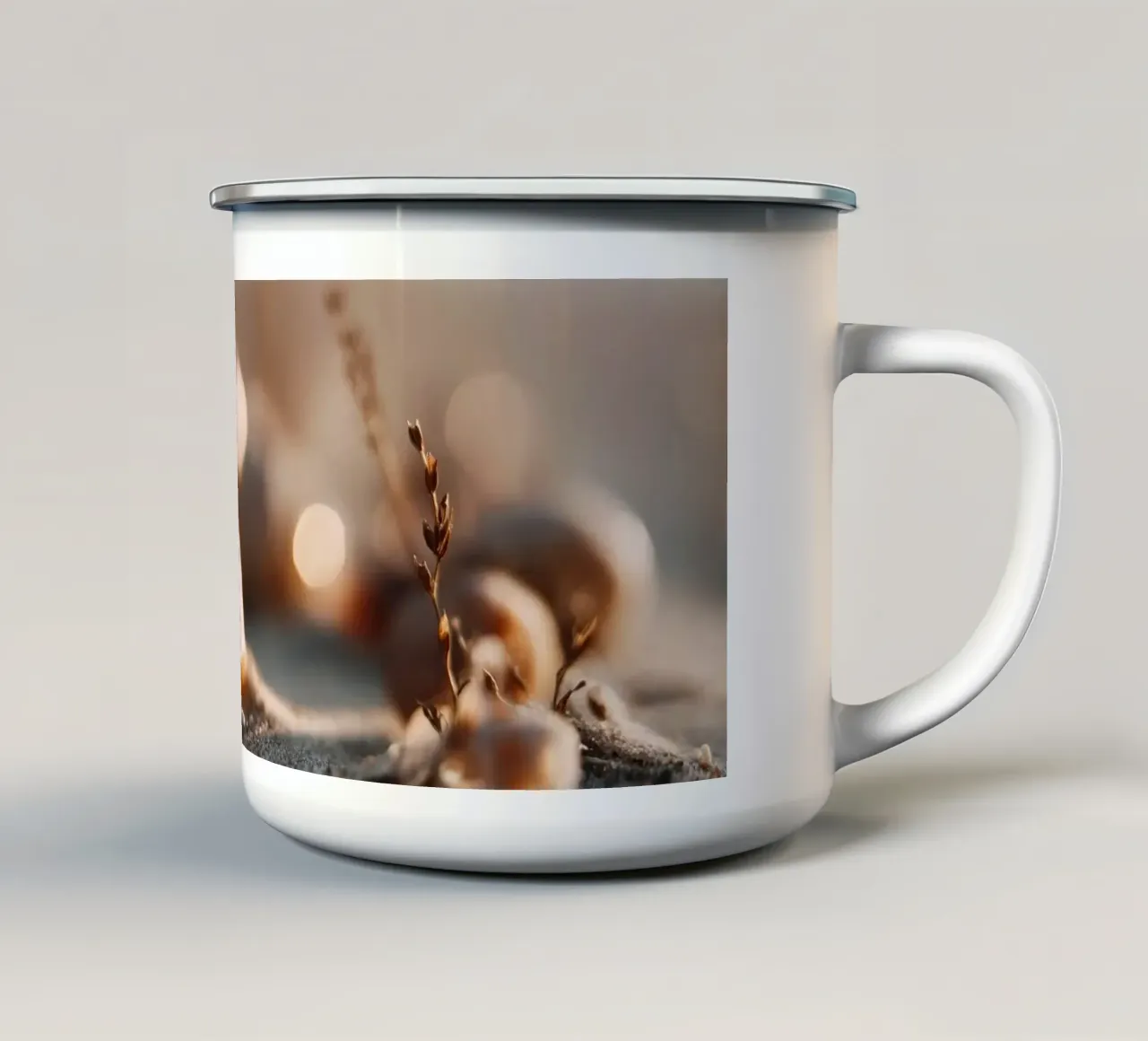 Bokeh Beach No 03 tazza in smalto da treechild