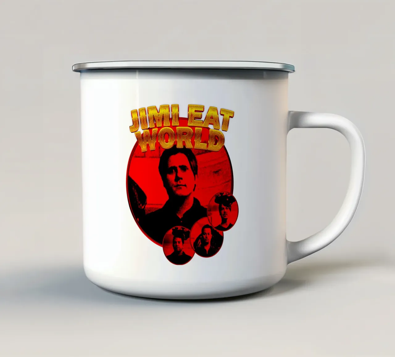 stile grunge Rock Jimmy eat world tazza in smalto da igoshdesigns