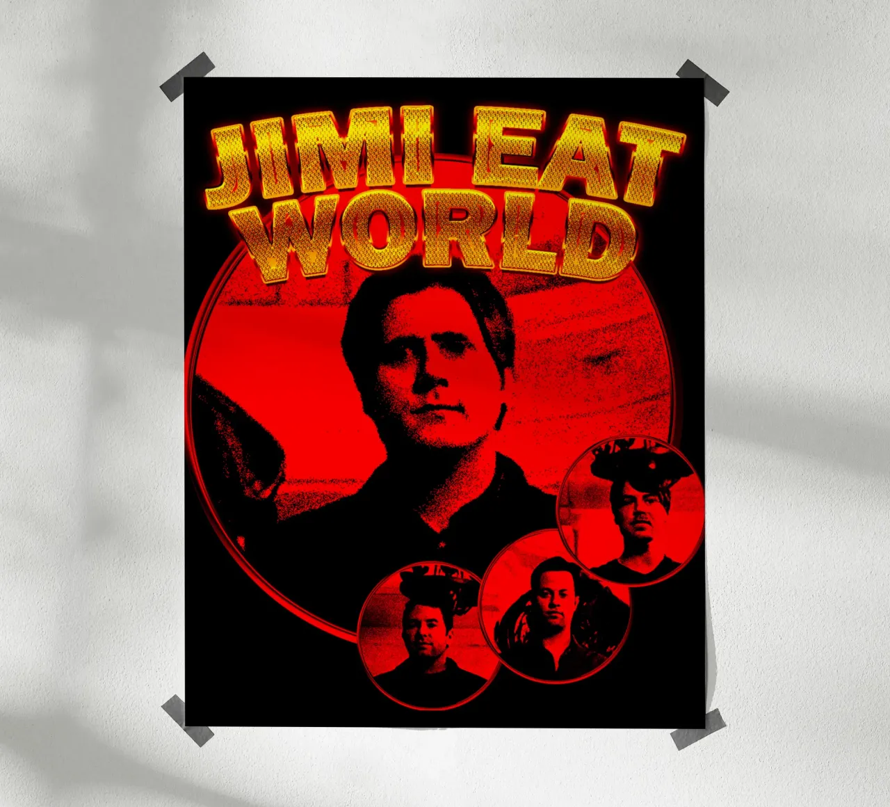 stile grunge Rock Jimmy eat world poster da igoshdesigns