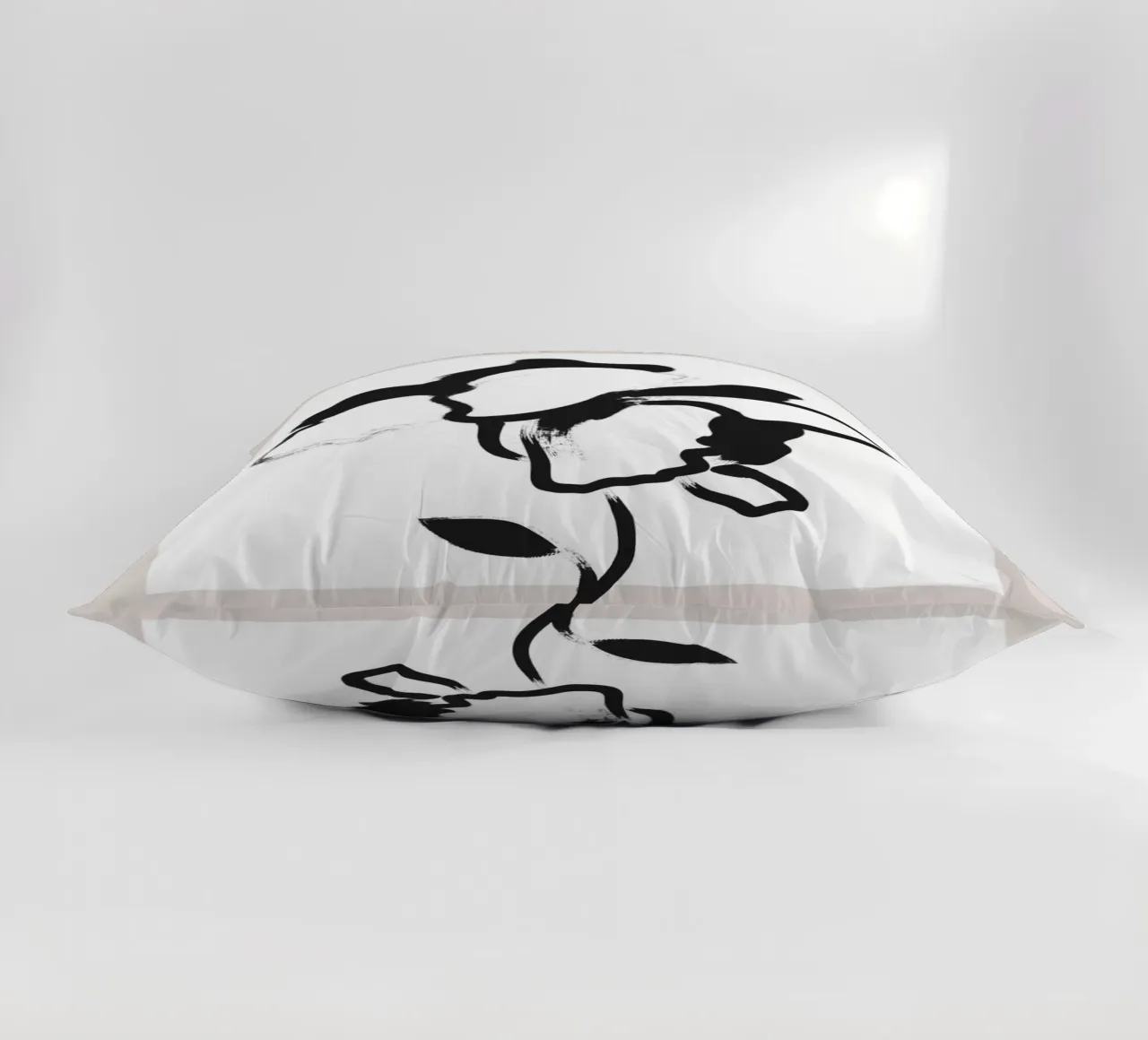 Boho Bohemian 1 Poppy cuscino da Boho Print Collection