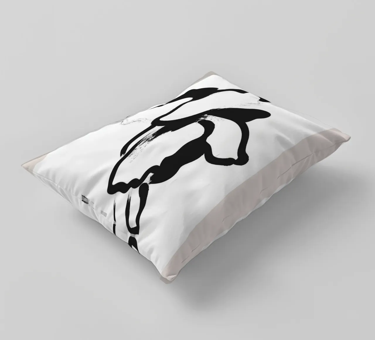 Boho Bohemian 1 Poppy cuscino da Boho Print Collection