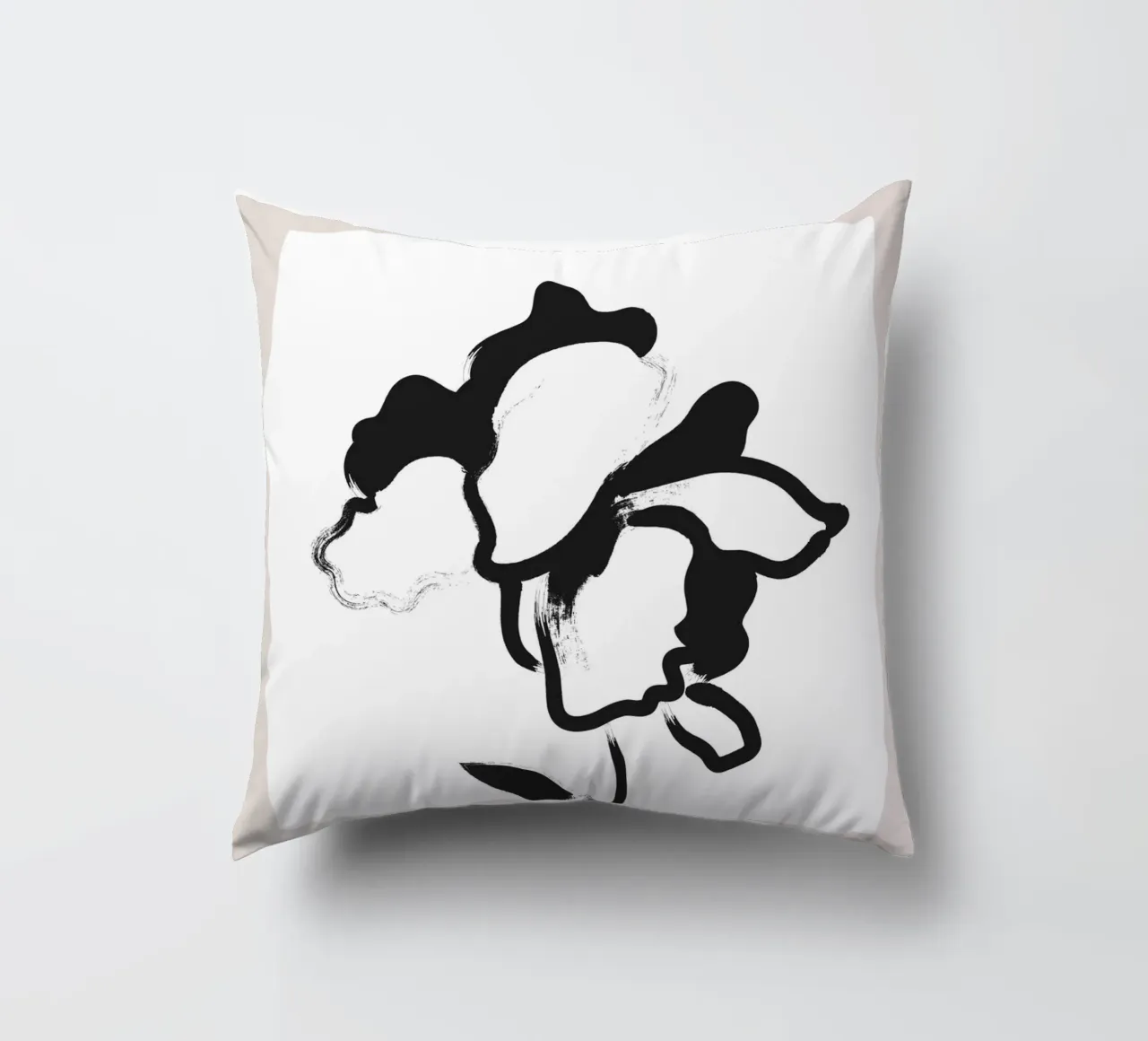 Boho Bohemian 1 Poppy cuscino da Boho Print Collection