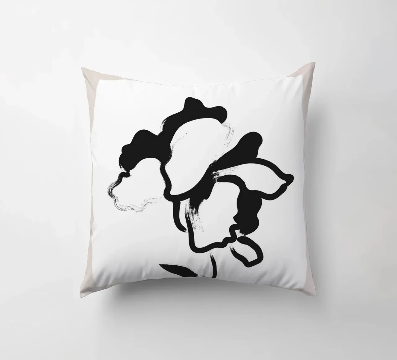 Boho Bohemian 1 Poppy cuscino da Boho Print Collection