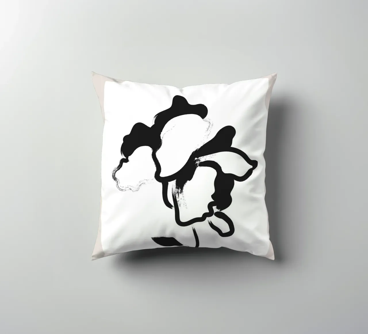 Boho Bohemian 1 Poppy cuscino da Boho Print Collection