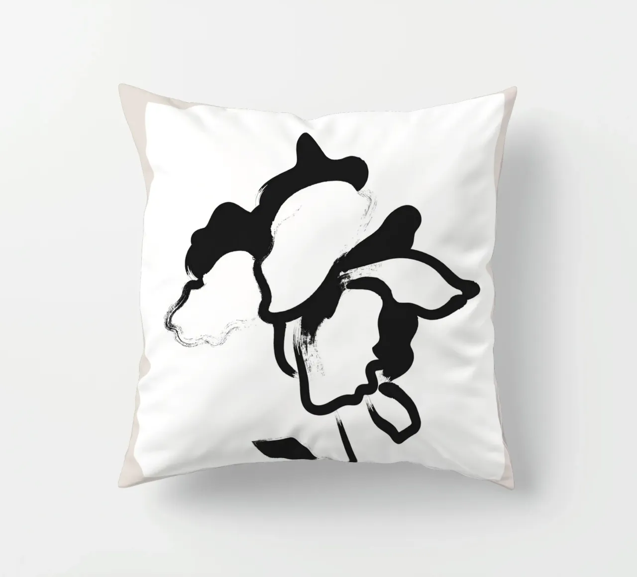 Boho Bohemian 1 Poppy cuscino da Boho Print Collection