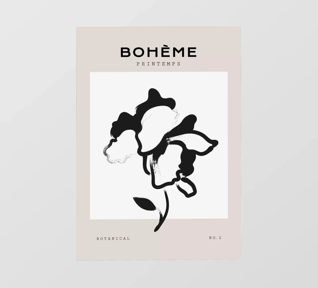 Boho Bohemian 1 Poppy telo in pvc da Boho Print Collection