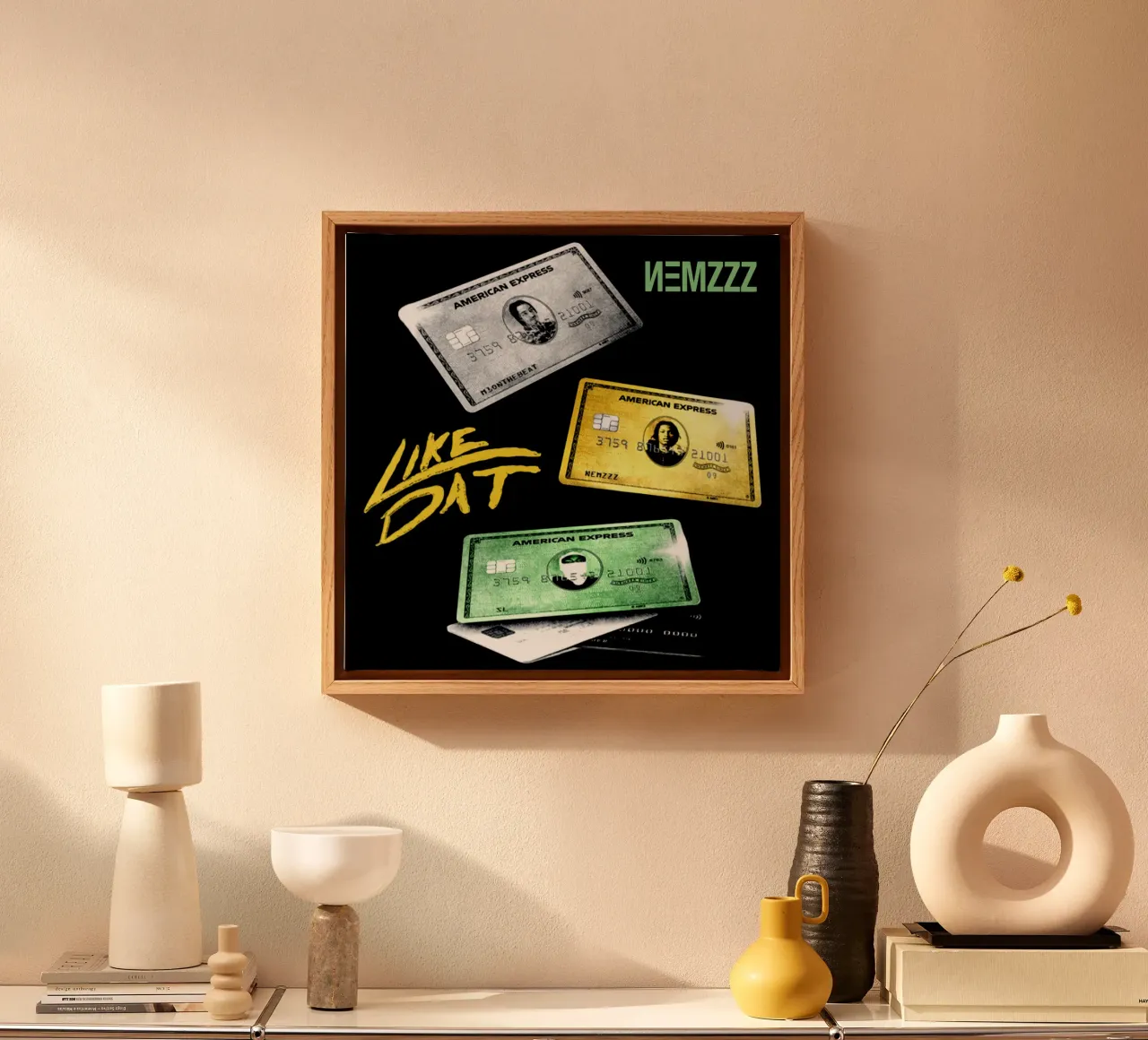 Maglietta classica Like Dat Nemzzz tela con Cornice a cassetta da altoquerecords_ve